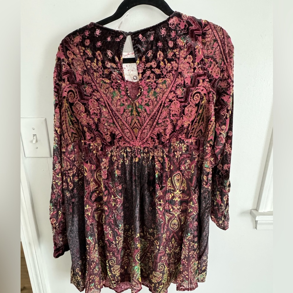 Free people velvet mini dress